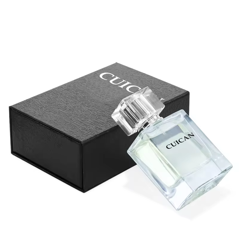 New arrived cosmetic packaging bottle 60ml clear perfume bottle with box and bag