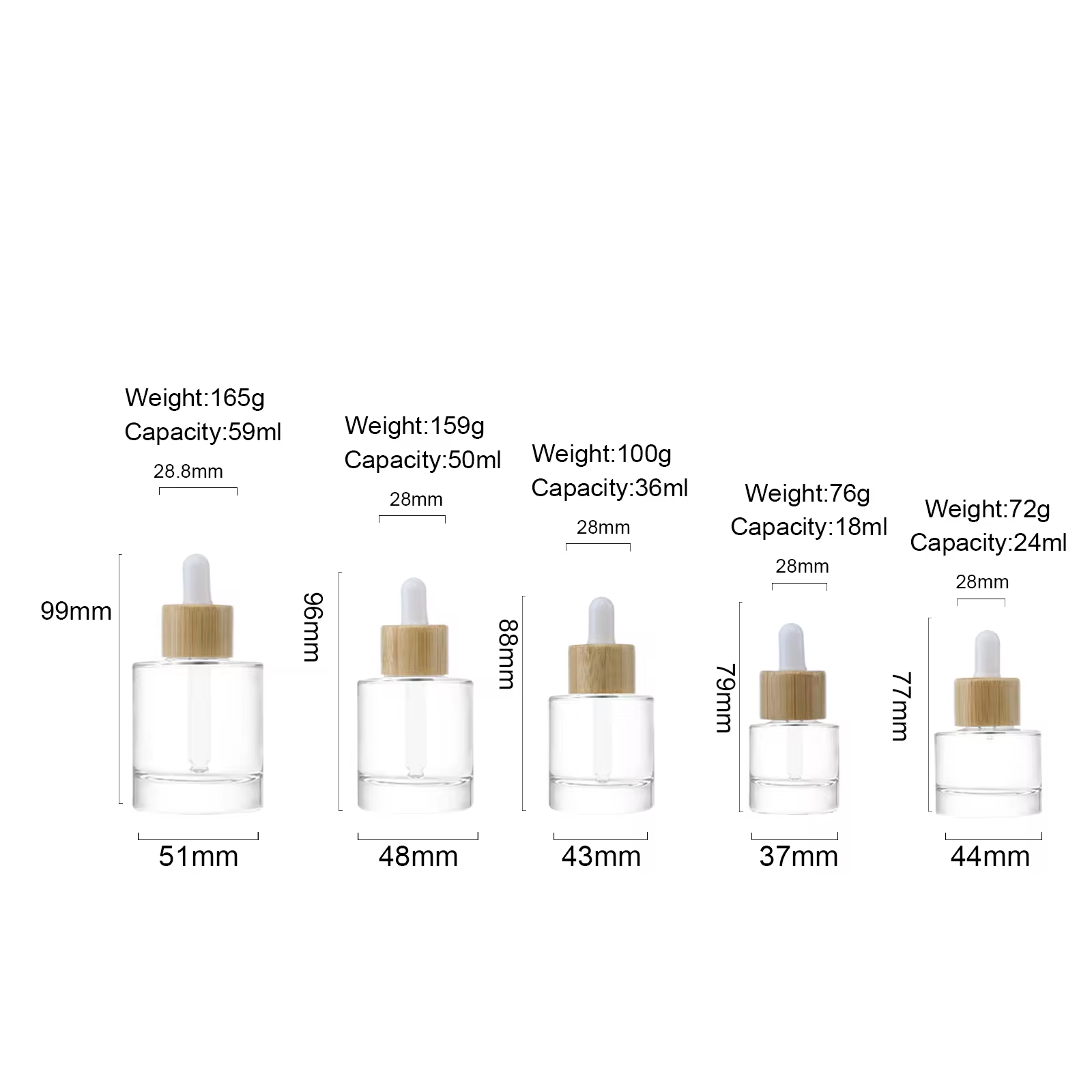 glass bottles for essential oils wholesale,15ml,20ml,30ml,40ml,50ml