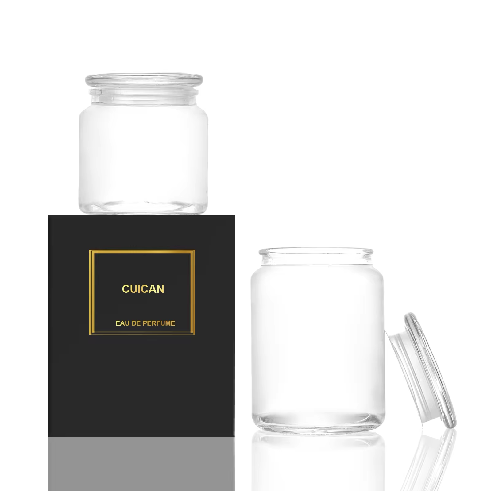 Bulk glass candle jars