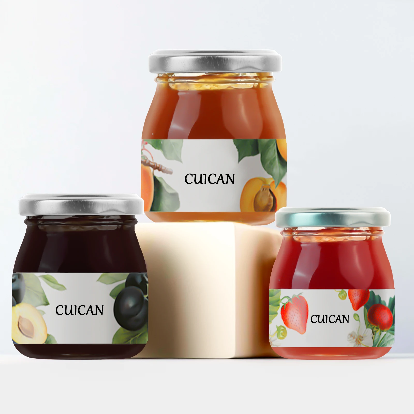Custom 150 Jam Glass Jar