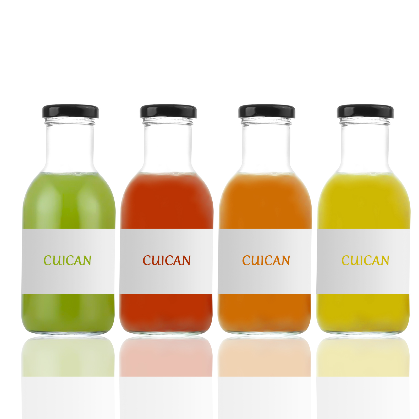 Custom glass juice bottle,250ml,350ml,500ml