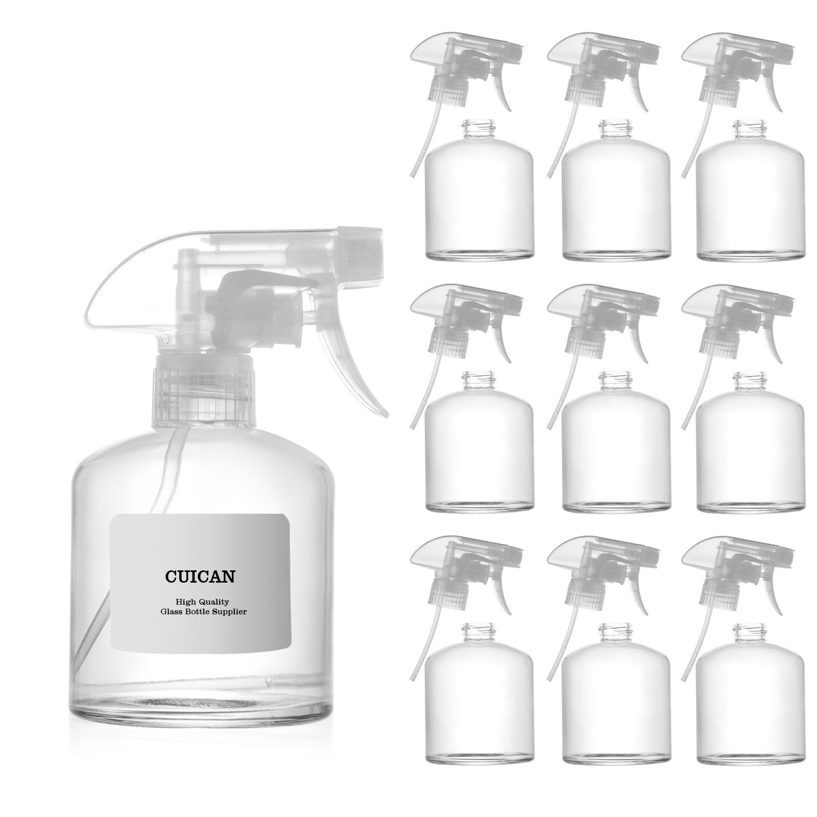 Custom 300ML Glass Bottle with Trigger Spray