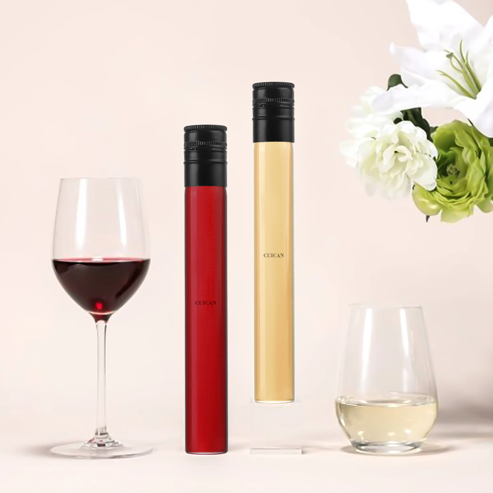 Wholesale Empty Glass Wine Tube,50ml,100ml