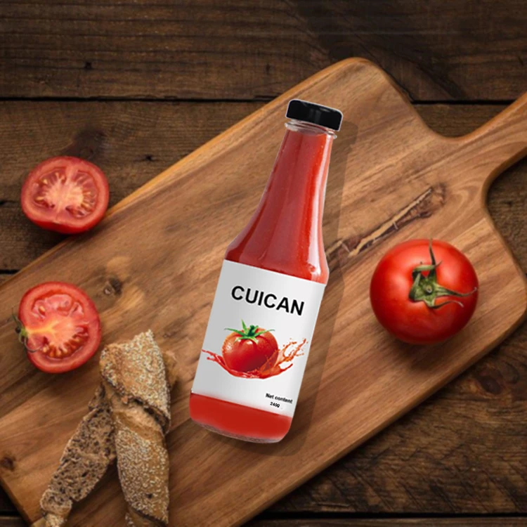 OEM Wholesale 350ml Ketchup Glass Bottle
