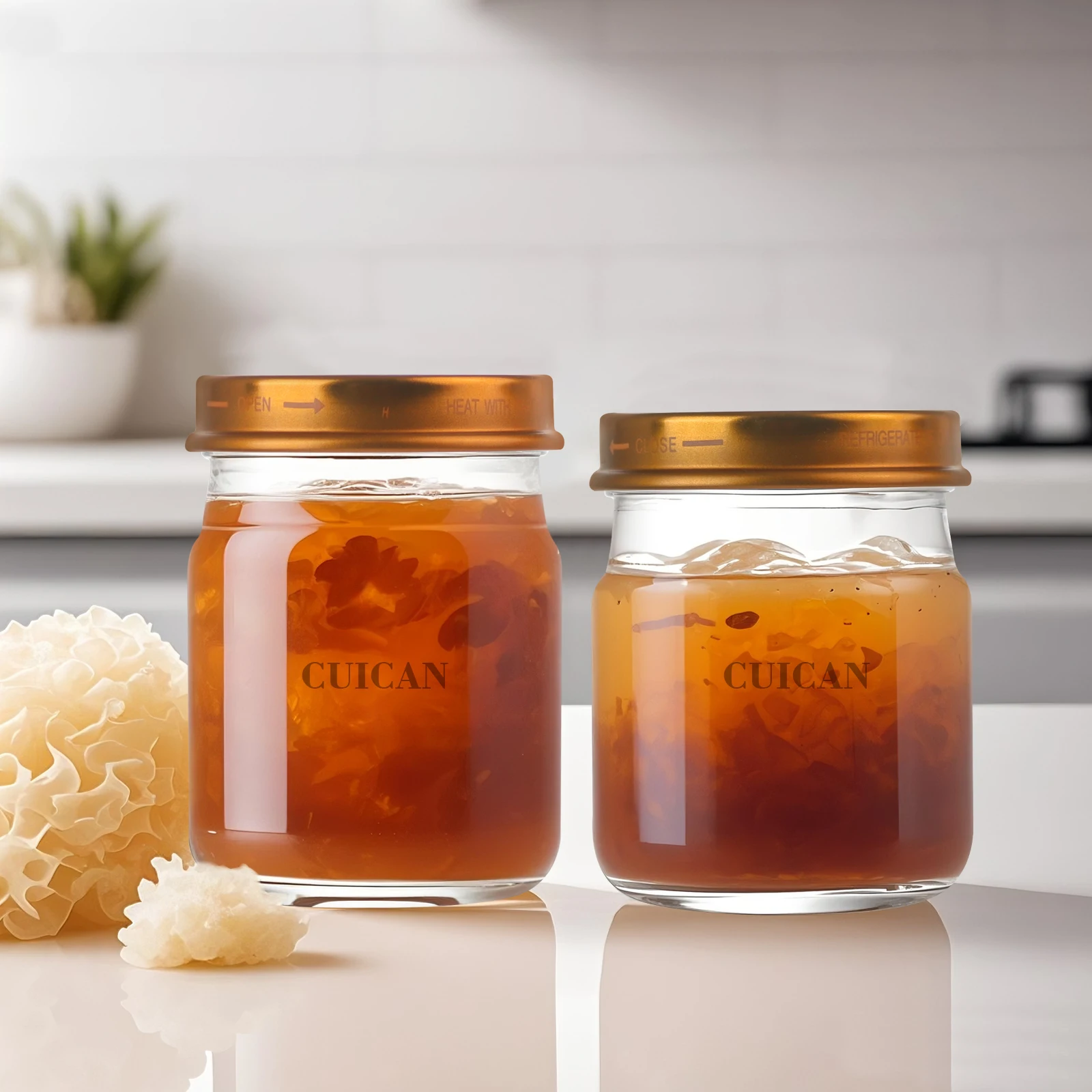 Wholesale Fish Glue Glass Jar with PT Cap