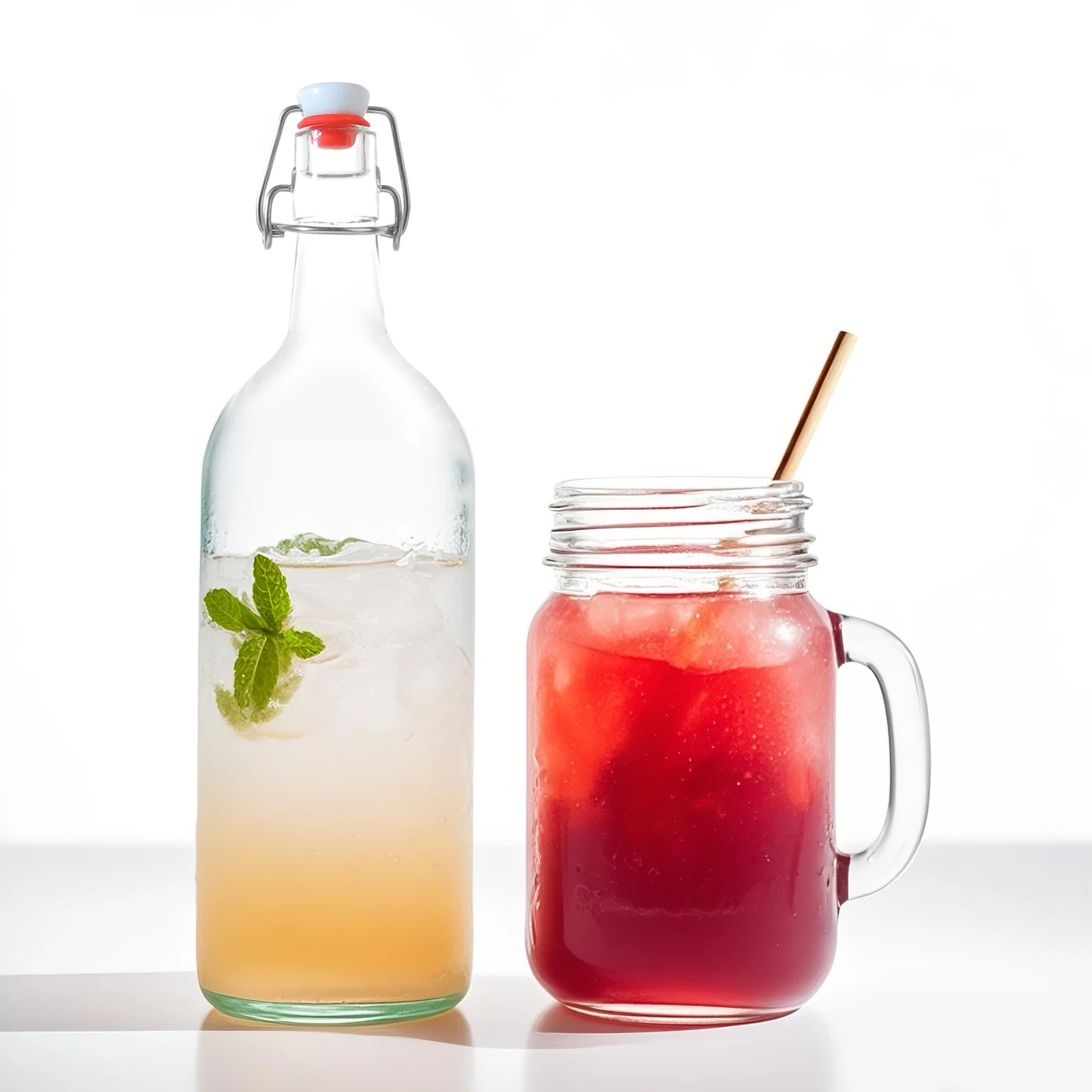 Wholesale 1000ml Glass Liquor Bottle with Swing Top