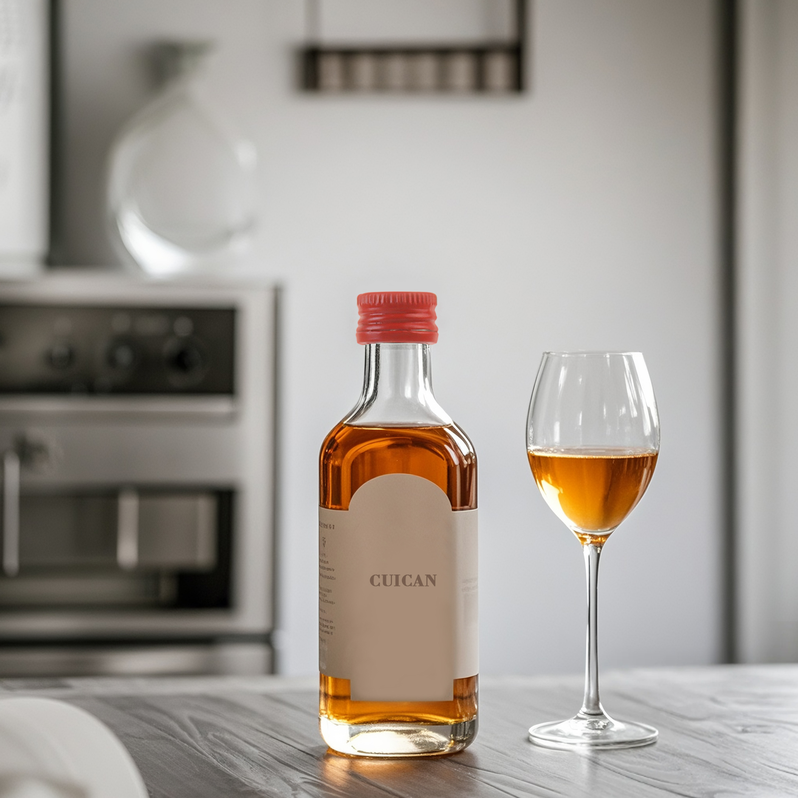 Custom 50ml Glass Liquor Bottle
