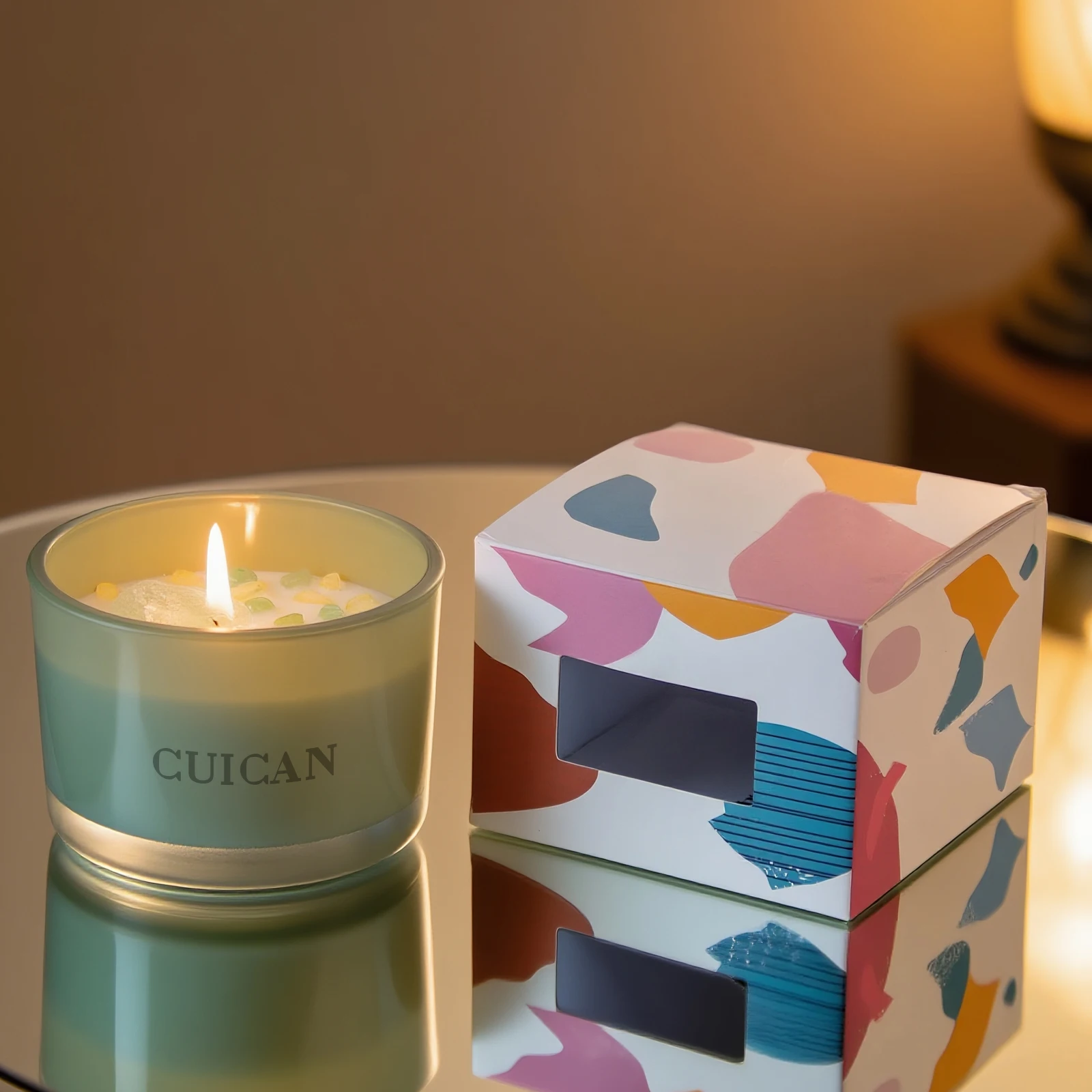 Custom Glass Candle Jars with Packaging