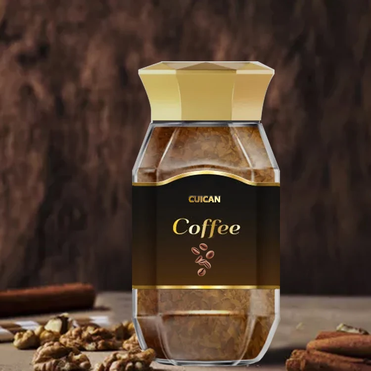 Manufacturer Wholesale 200g Instant Coffee Glass Jar