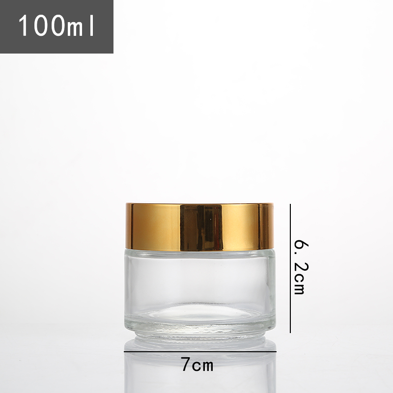 clear color glass cosmetic jars wholesale