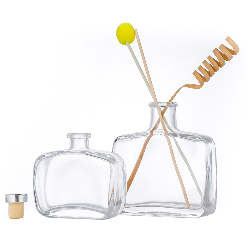 Fast delivery Cosmetic Packaging Supplies -  flat  shape reed diffuser bottles wholesale Cui Can Glass