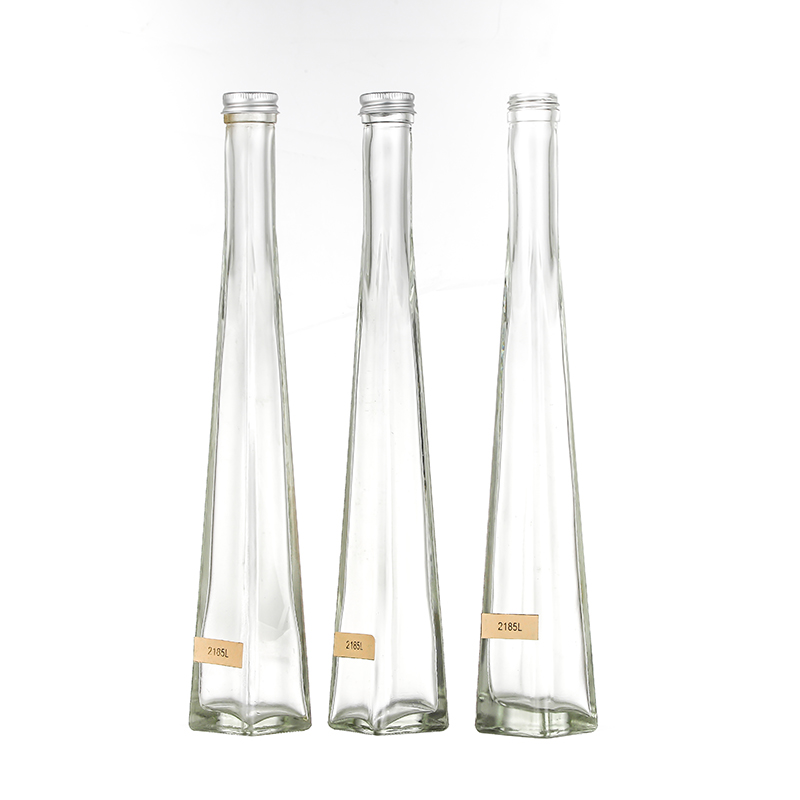 OEM/ODM ChinaColored Wine Bottles For Sale- Empty 128ml 4oz Conical Shaped Liquor Juice Bottle Milk Tea Glass Bottle Cui Can Glass detail pictures