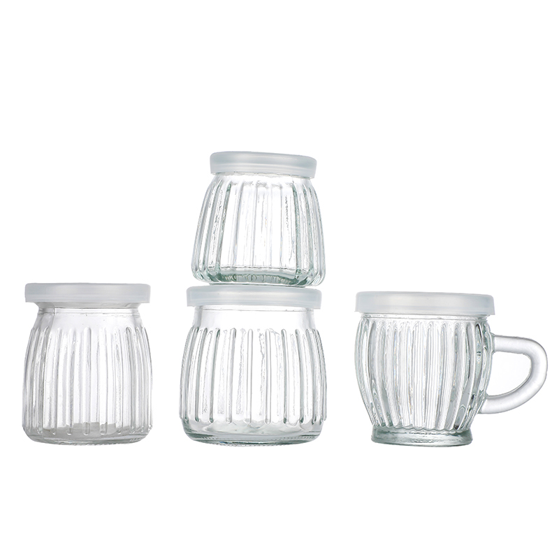 2022 wholesale price 1 Lb Honey Jars Wholesale - Airtight lids clear milk bottle beverage glass bottle Cui Can Glass detail pictures