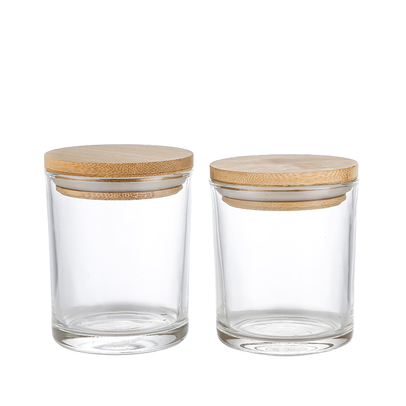 Factory Promotional Candle Jars Bulk Wholesale - Luxury clear empty glass candle jars  Cui Can Glass