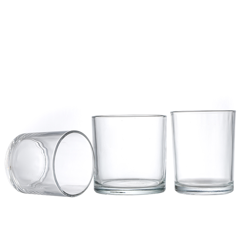 Massive Selection for Candle Vessels Bulk Wholesale - Luxury clear empty glass candle jarsCui Can Glass detail pictures