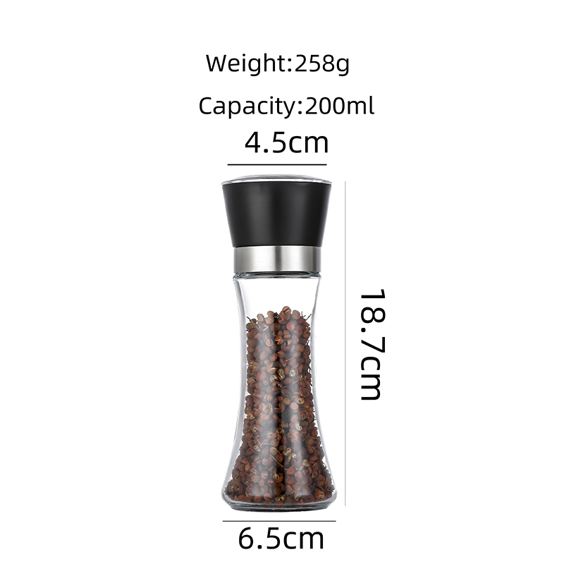 200ml glass spice bottle