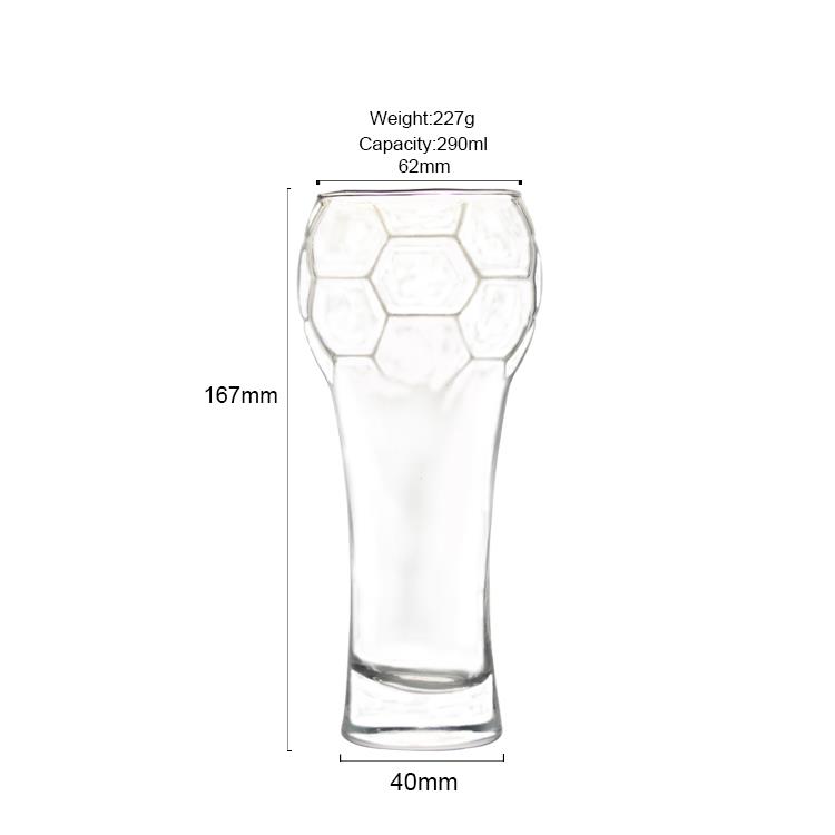 2022 World cup Football glass beer cup 450ml wholesale (4)