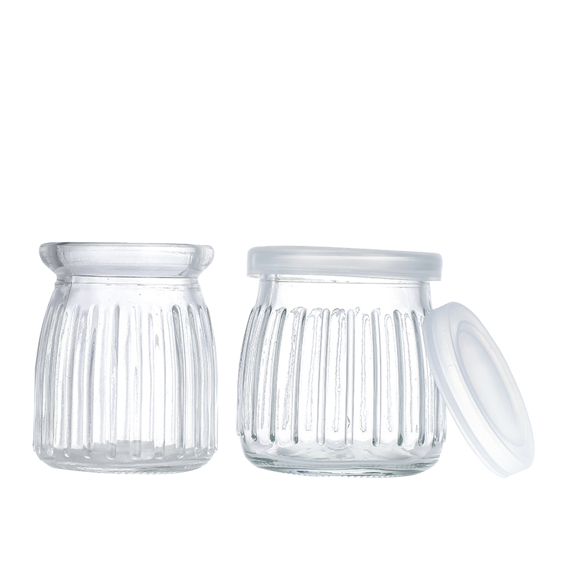 2022 wholesale price 1 Lb Honey Jars Wholesale - Airtight lids clear milk bottle beverage glass bottle Cui Can Glass detail pictures