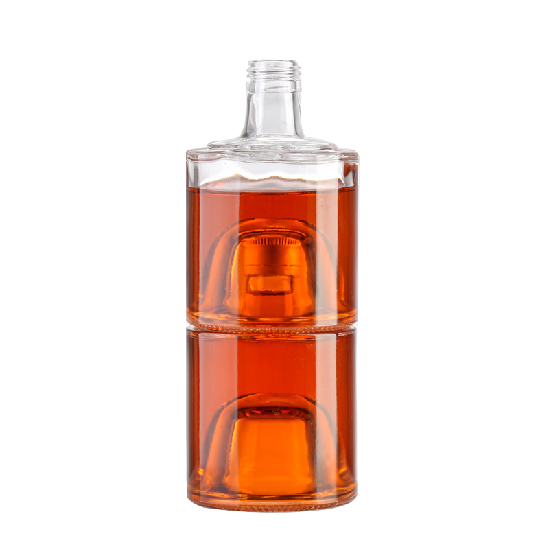 OEM manufacturer  8 Oz Wine Bottles  - Factory Supplier Round 8oz Wine 285 ml Stackable glass liquor bottle with Punted Bottom Cui Can Glass