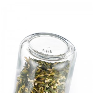 wholesale child resistant cap clear hemp glass jar
