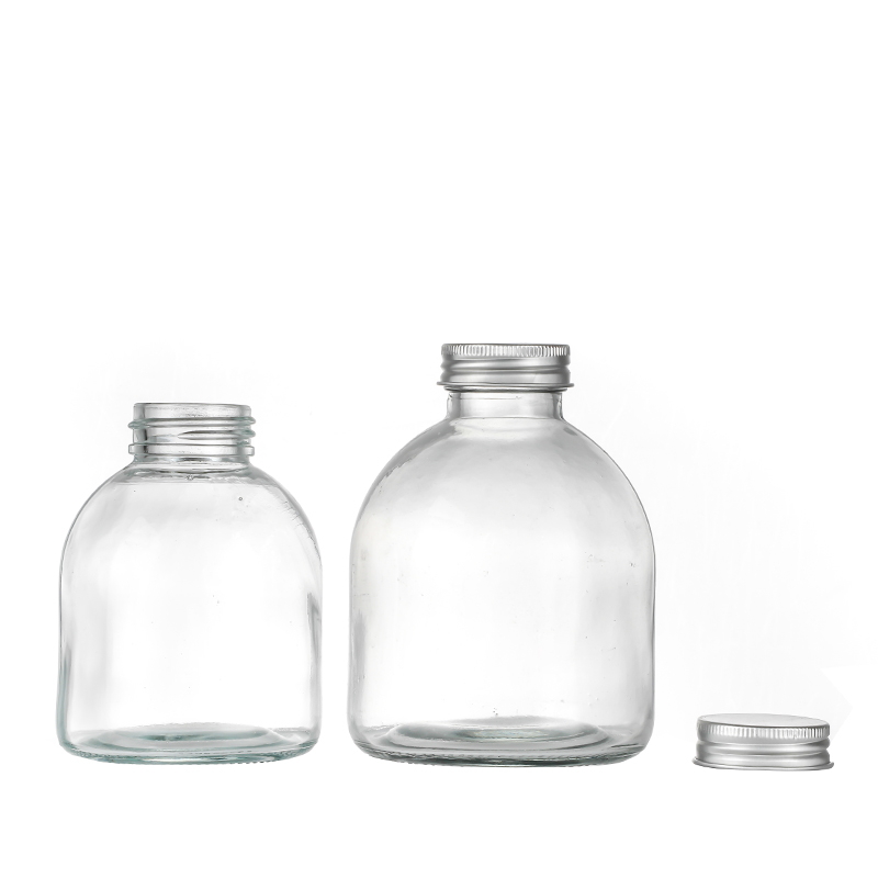2022 High quality Diffuser Bottles Wholesale - Empty juice glass bottles wholesale Cui Can Glass detail pictures