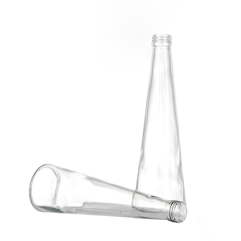 Popular Design for500ml Wine Bottles Wholesale- Round Triangle 250ml 325ml Glass BottlesCui Can Glass detail pictures