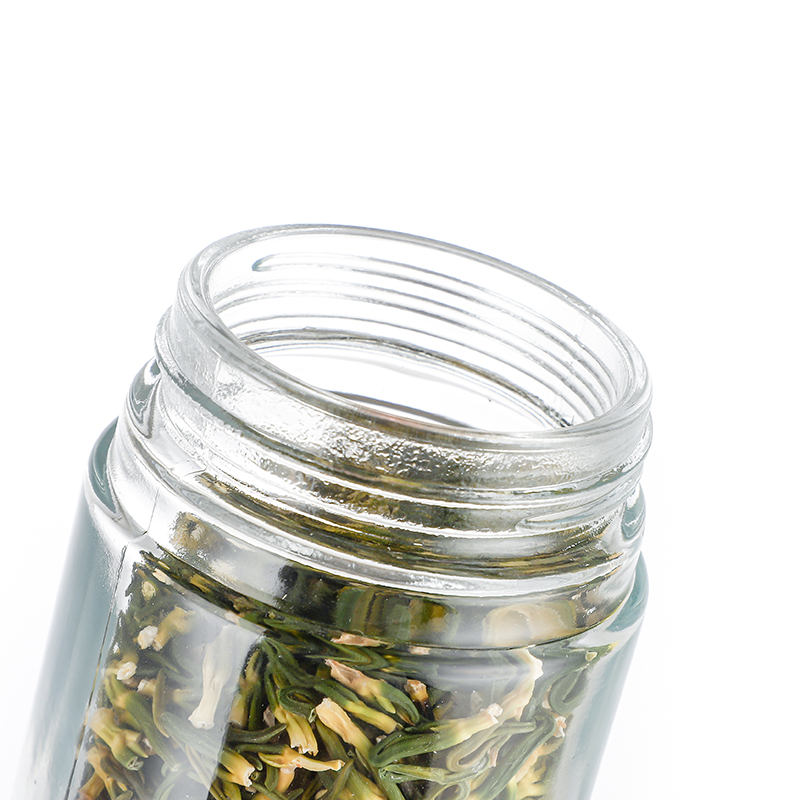hemp glass jar