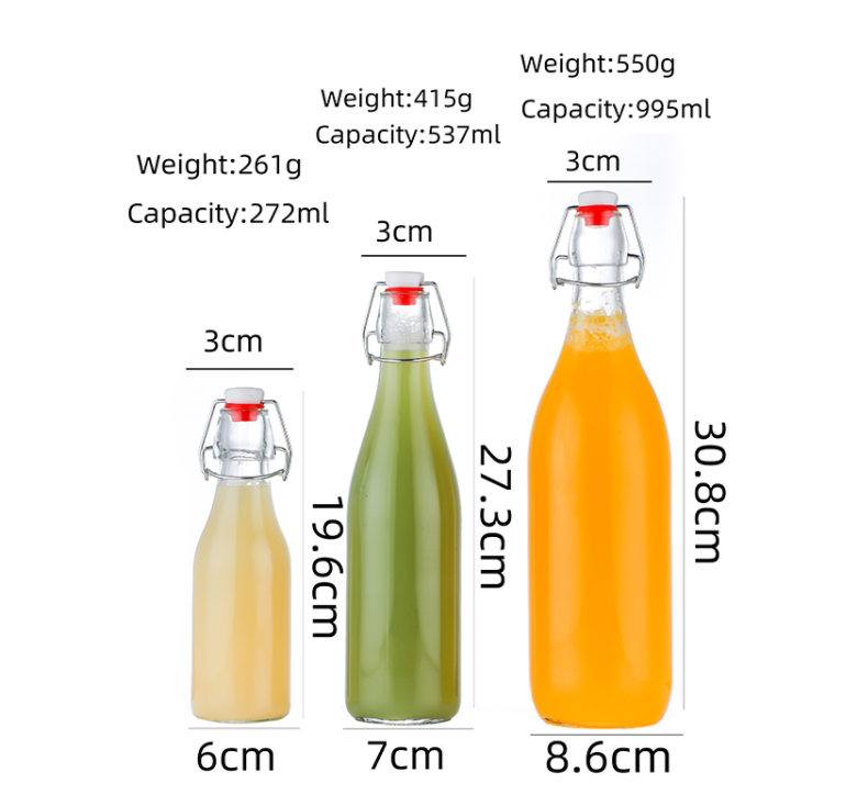 China wholesale Honey Jars Wholesale - 16 oz glass juice bottles wholesale Cui Can Glass detail pictures