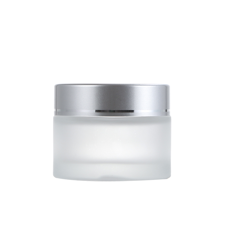 OEM/ODM Manufacturer  4 Oz Cosmetic Containers  - 5G frost cream glass bottle with metal cap  Cui Can Glass