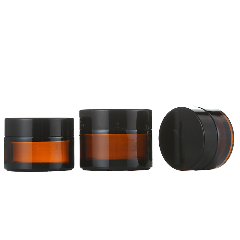 200ml amber glass cosmetic jars wholesale