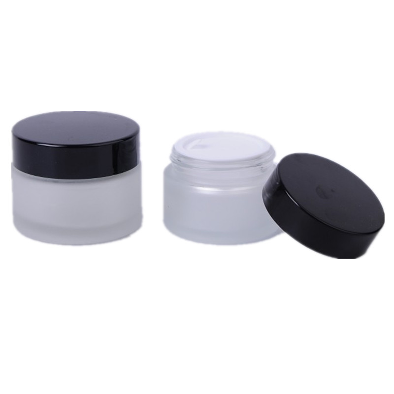 China Supplier  Diy Cosmetic Packaging  - 5g 10g 20g 30g 50g 100g empty glass cream jar with lids for skin care Cosmetic cream Cui Can Glass