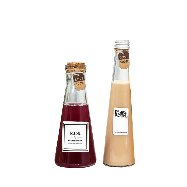 Rapid Delivery forAnisters- Free Sample Round Triangle 250ml 325ml Glass Bottles Empty Wine Glass Bottles Cui Can Glass detail pictures