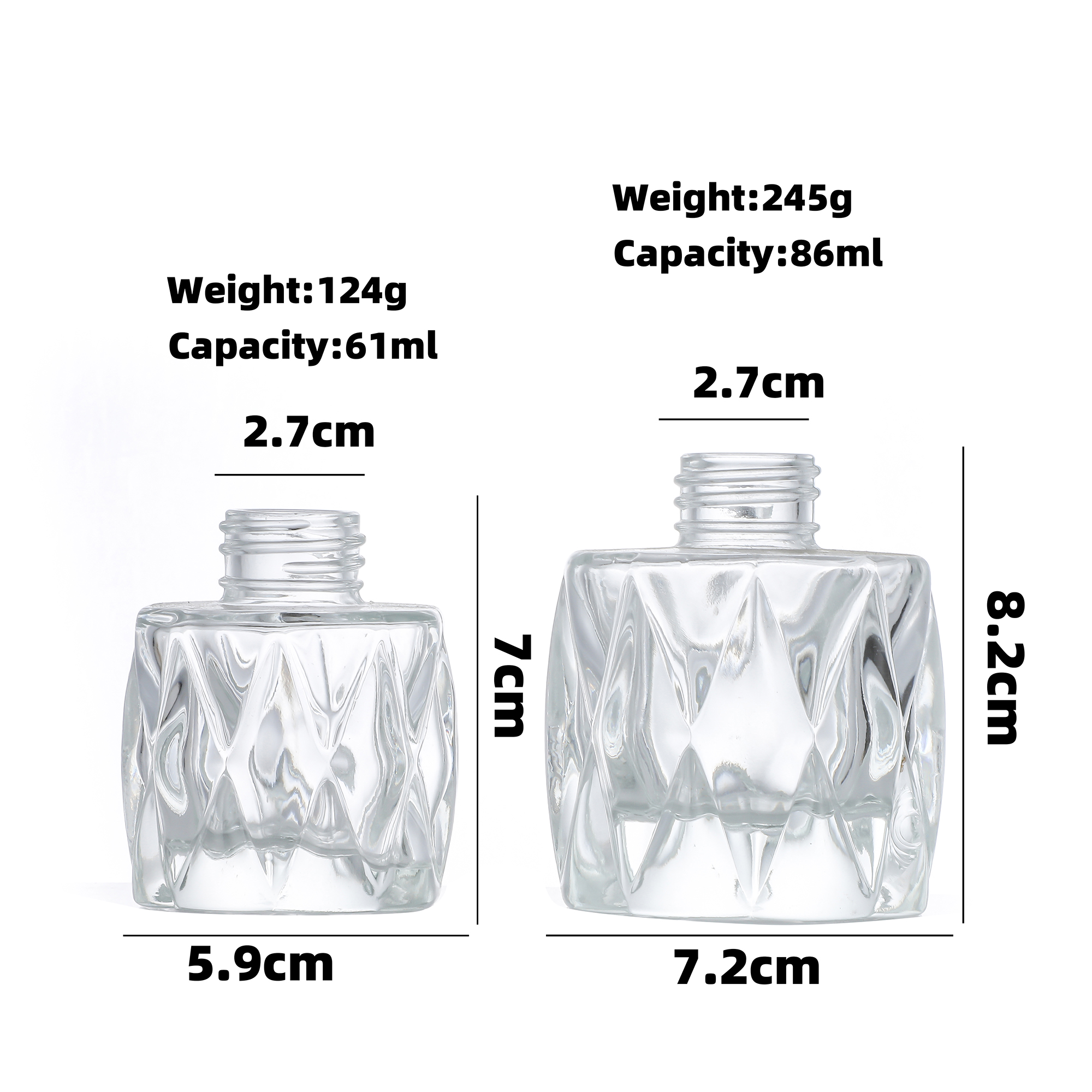 60ml 80ml diffuser bottle