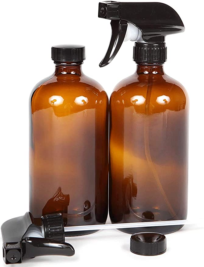 Amber glass spray bottles wholesale