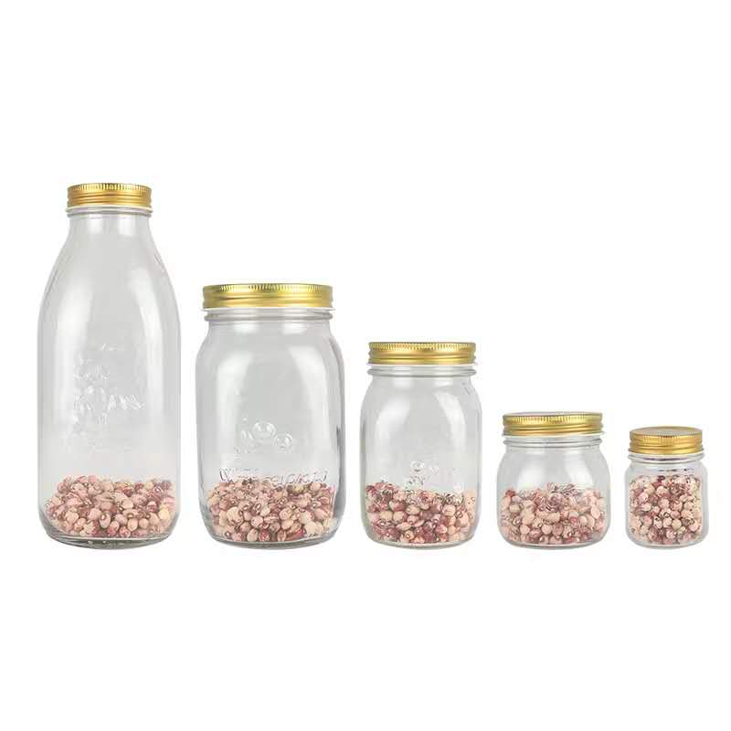 Buy Wholesale China Wide Mouth Food Storage Jar With Airtight Wood Lid Glass  Mason Jars Bulk Glass Bottle Glass Conister & Glass Jars at USD 0.63