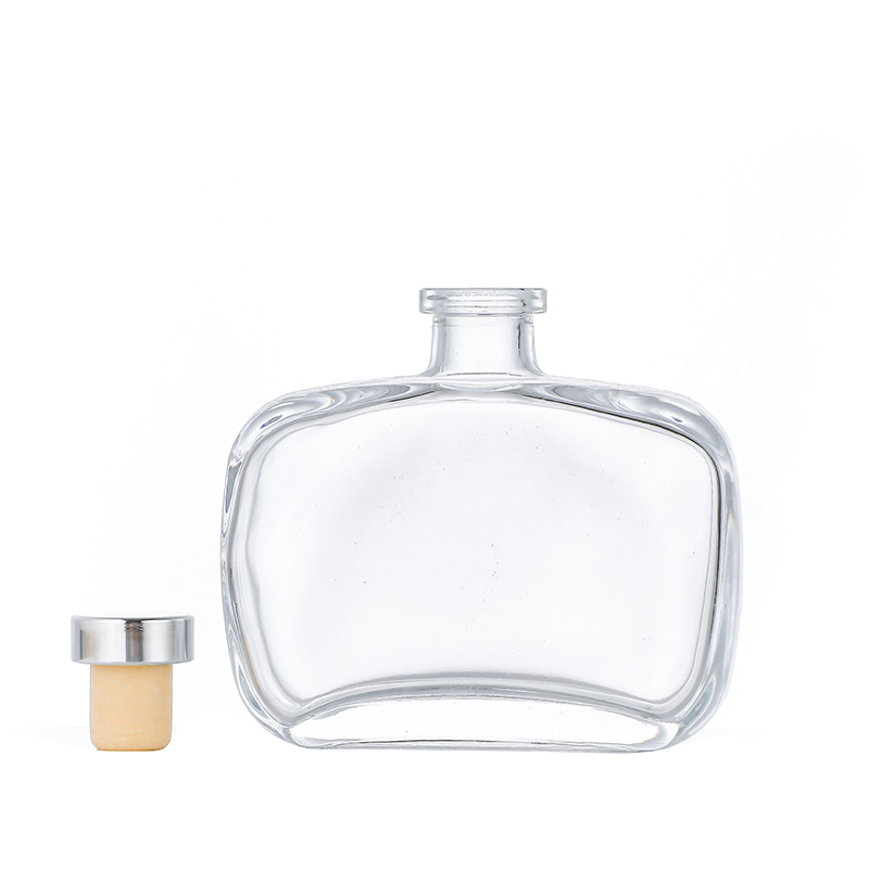Online Exporter Glass Cosmetic Bottles Wholesale –flatshape reed diffuser bottles wholesale Cui Can Glass detail pictures