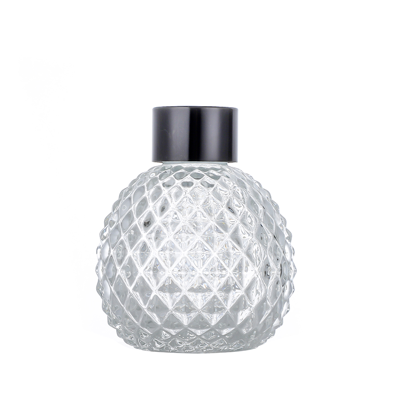 Hot sale Glass Cosmetic Jars Wholesale - round shape empty diffuser bottles wholesale Cui Can Glass detail pictures