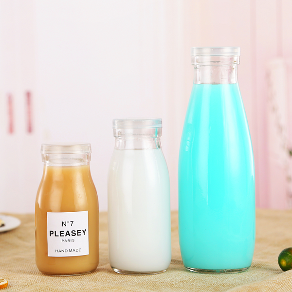 High reputation Elegant Perfume Bottles - 200ML 250ML 50ML 1000ML milk glass bottle with metal cap Cui Can Glass detail pictures