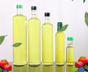 wholesale round  shape olive oil glass bottle