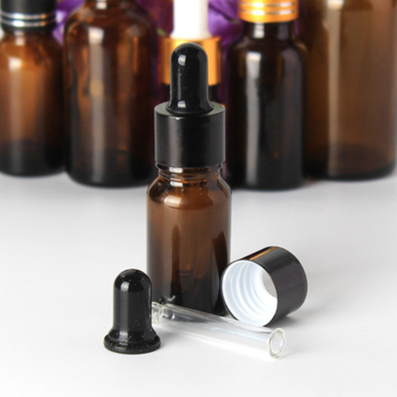Factory sourceSquare Cosmetic Bottles- 5ML- 100ML amber coloressential oil glass bottleCui Can Glass detail pictures