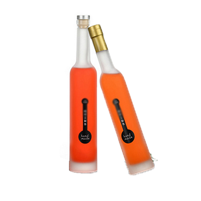 Factory SupplyFermentation Lids- 95ml Liquor Gin Whisky Glass Vodka Spirit Bottle With Wooden Stopper Cui Can Glass detail pictures