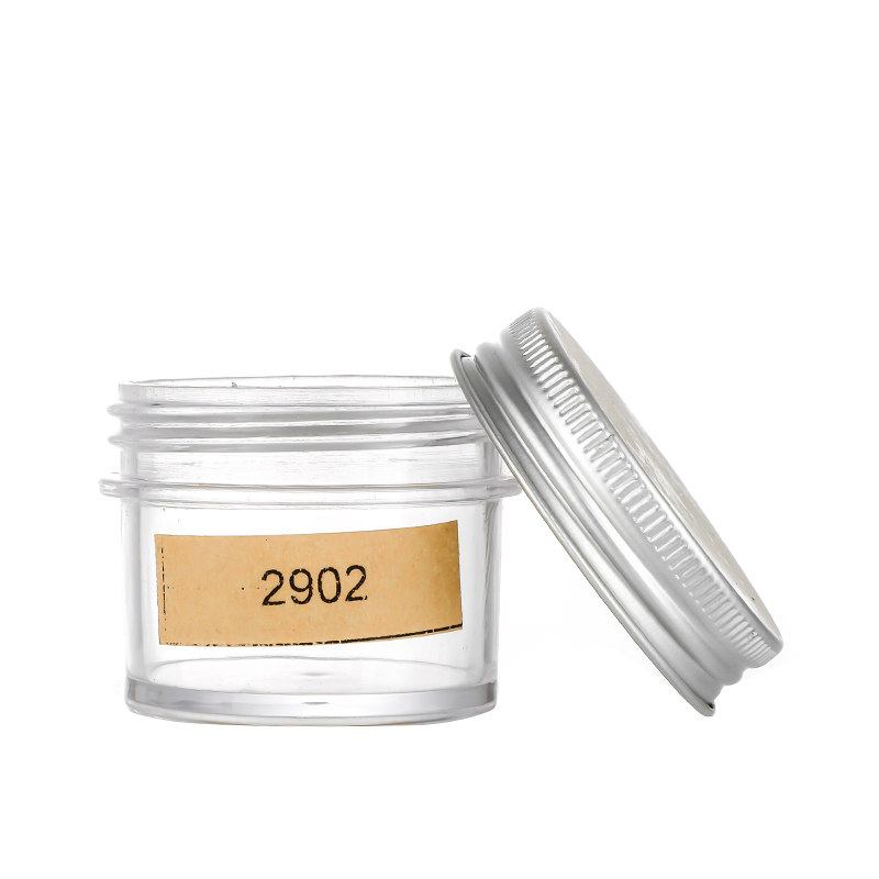Manufactur standardStained Glass Cups- 1.5oz 45ml Empty Cylinder Food Caviar Jam Glass Storage Jar With Silver Lid Cui Can Glass detail pictures