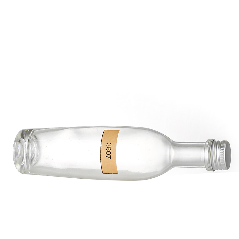 High definitionGlass Lidded Containers- 100ml Round Cooking Bottles Glass Olive Oil Bottles with Aluminum cap Cui Can Glass detail pictures