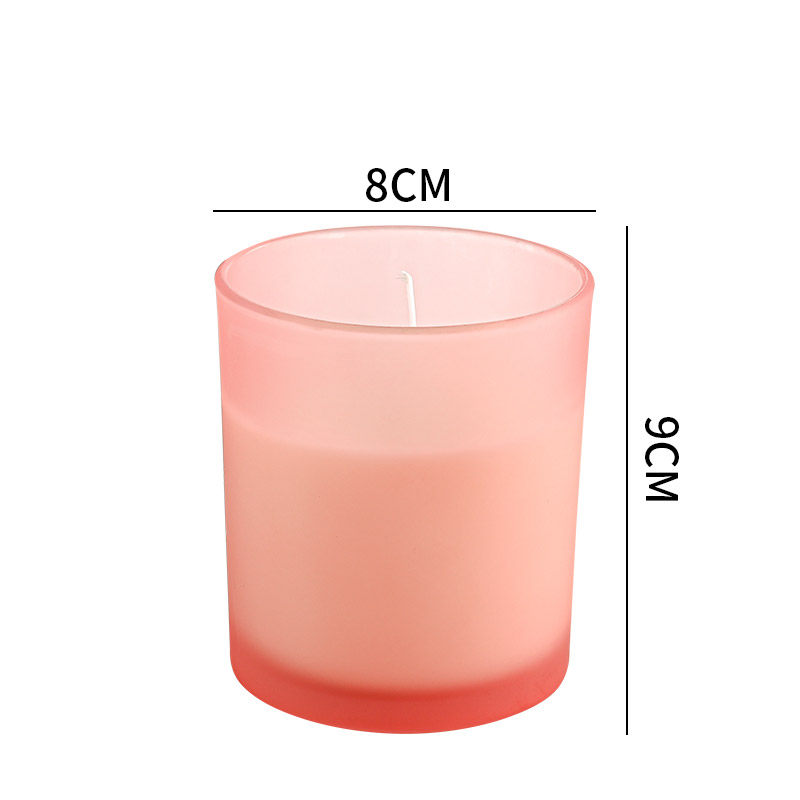 Short Lead Time for Matte Black Glass Candle Jar Wholesale - different color candle containers wholesale Cui Can Glass detail pictures