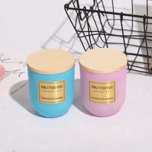 Round candle jars with lids wholesale