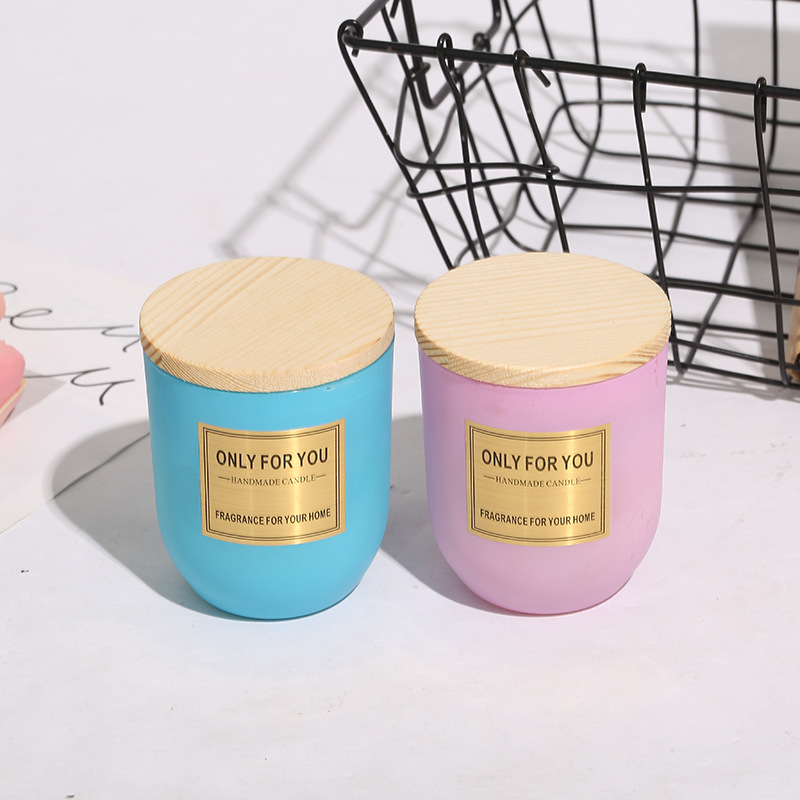 Well-designed Candle Glass Jars With Lids Wholesale - Round candle jars with lids wholesale Cui Can Glass detail pictures