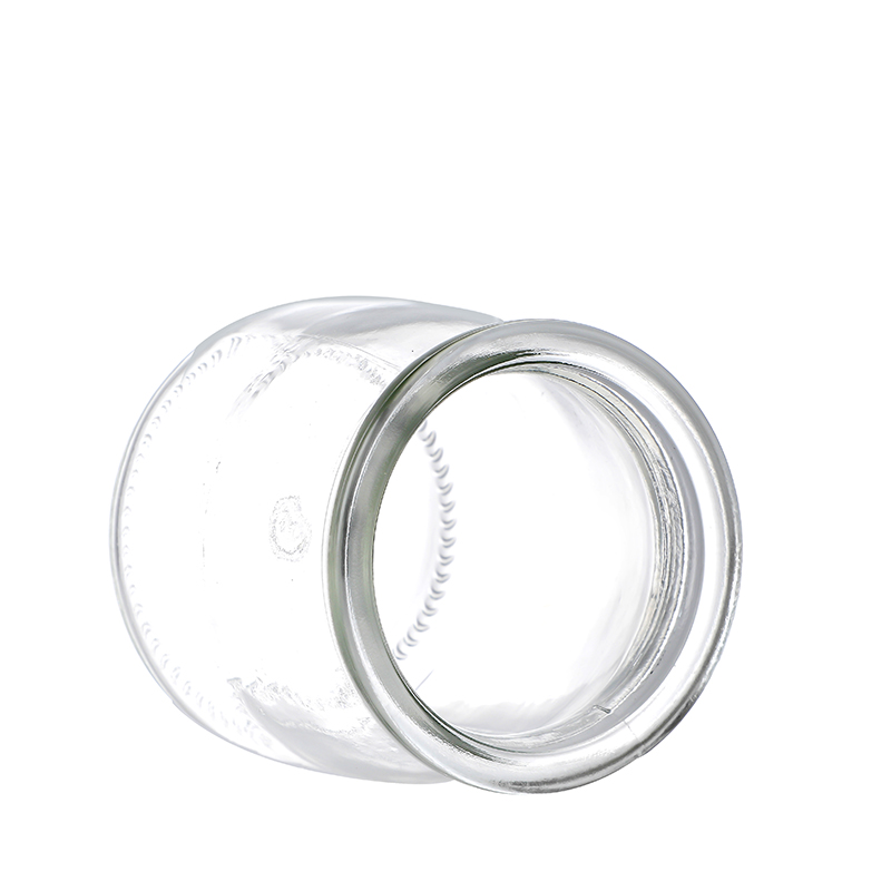 OEM/ODM SupplierHandbag Shaped Perfume- Food Grade 135ml 175ml 265ml Yogurt Glass Jar Empty Round Milk Glass Mason Jar Cui Can Glass detail pictures