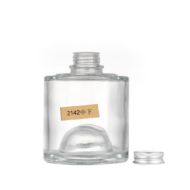 Factory Cheap HotGlass Of Rose Wine- Customized Round 285ml Whisky Rum Gin Tequila Vodka Brandy Glass Bottle With punted bottom Cui Can Glass detail pictures