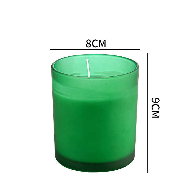 Short Lead Time for Matte Black Glass Candle Jar Wholesale - different color candle containers wholesale Cui Can Glass detail pictures