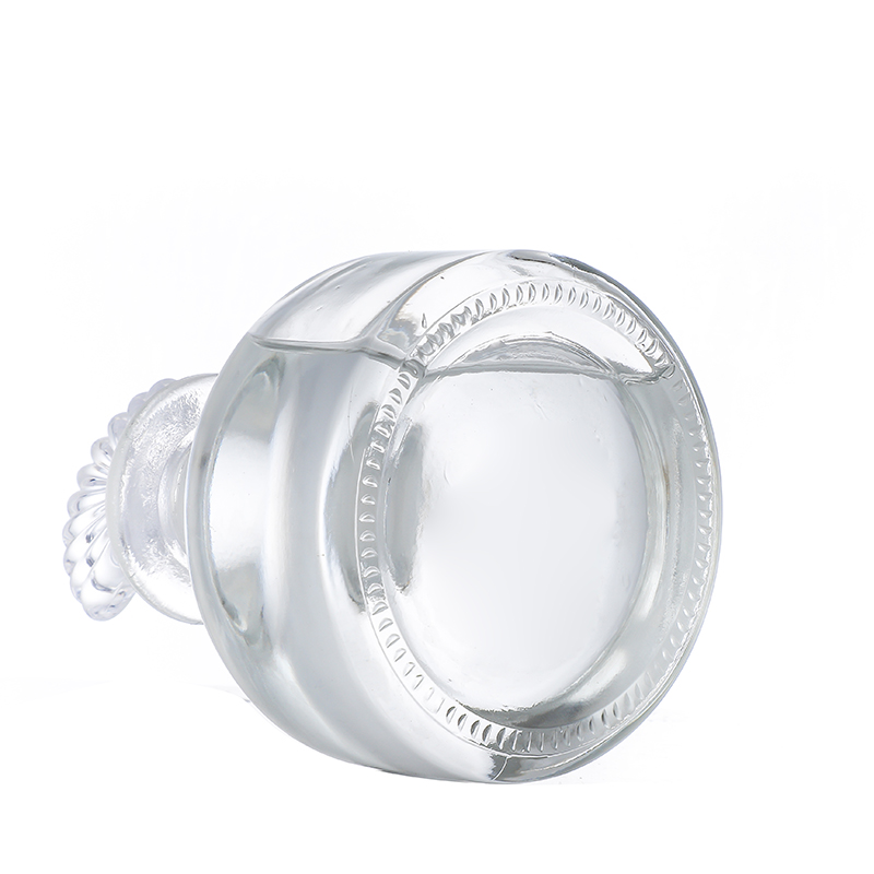 OEM/ODM Manufacturer Custom Cosmetic Jars - Round shape diffuser glass bottles wholesale Cui Can Glass detail pictures